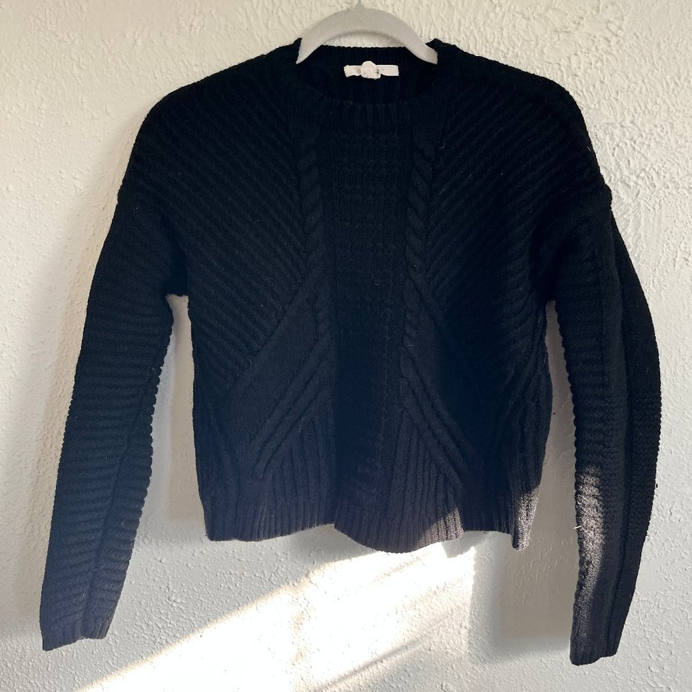Duffy Black Textured Sweater